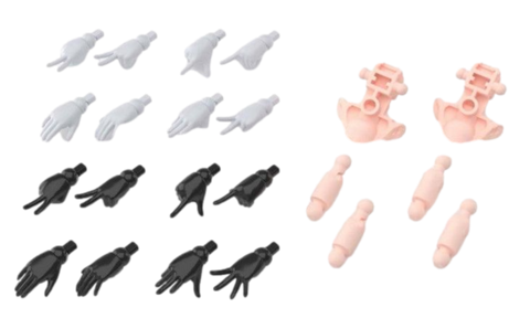 30MS Option Hand Parts [White/Black]