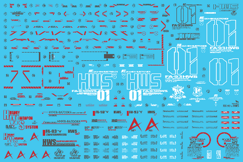 Delpi Decal MG RX-93 HWS Nu Ver.Ka