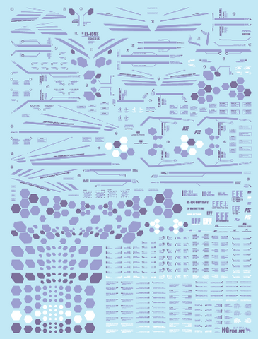 Delpi Decal HG Penelope Gundam (PURPLE) - [V2]