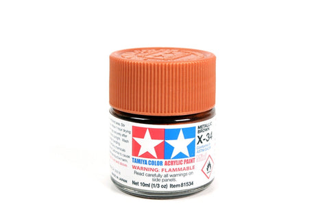 Tamiya X-34 Metallic Brown 10ml
