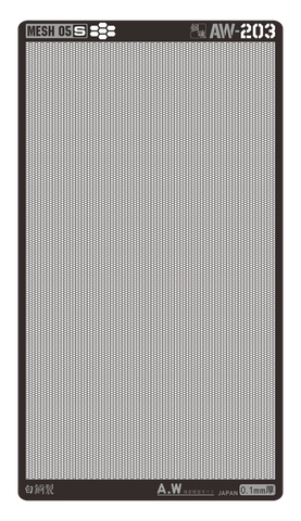 AW-203 Photo Etch Mesh 05-S Long Hex