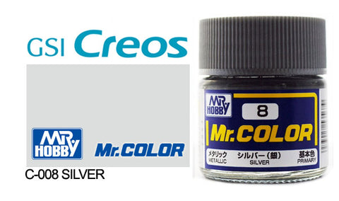 Mr. Color C8 Gloss Metallic Silver 10ml