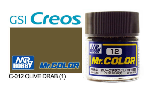 Mr. Color C12 Semi-Gloss Olive Drab(1) 10ml