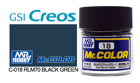 Mr. Color C18 Semi-Gloss RLM70 Black Green 10ml