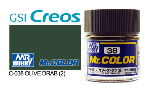 Mr. Color C38 Flat Olive Drab(2) 10ml