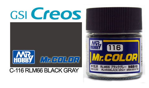 Mr. Color C116 Semi-Gloss RLM66 Black Gray 10ml