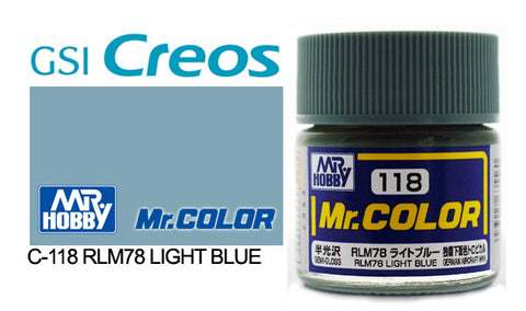 Mr. Color C118 Semi-Gloss RLM78 Light Blue 10ml