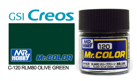 Mr. Color C120 Semi-Gloss RLM80 Olive Green 10ml