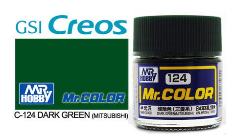 Mr. Color C124 Semi-Gloss Dark Green (Mitsubishi) 10ml