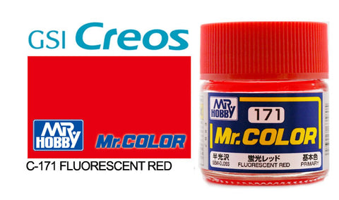 Mr. Color C171 Semi-Gloss Fluorescent Red 10ml