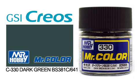 Mr. Color C330 Semi-Gloss Dark Green BS381C/641 10ml