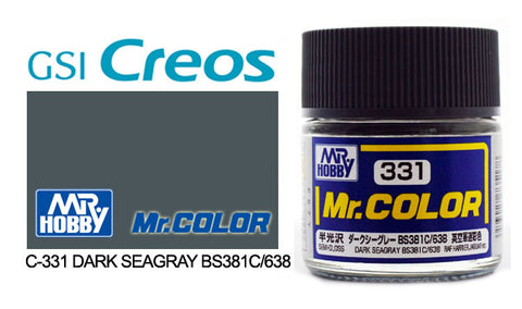 Mr. Color C331 Semi-Gloss Dark Seagray BS381C/638 10ml