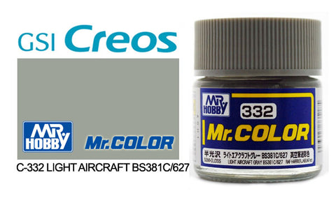 Mr. Color C332 Semi-Gloss Light Aircraft Gray BS381C/627 10ml
