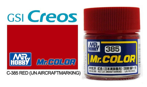 Mr. Color C385 Semi-Gloss Red (IJN Aircraft Marking) 10ml