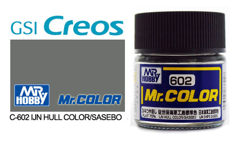 Mr. Color C602 75% Flat IJN Hull Gray Color Sasebo 10ml