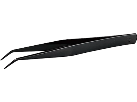 Mineshima Cation Coating Angled Tweezers 125mm