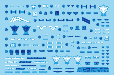 Delpi Decal 1/144 Avalanche Exia