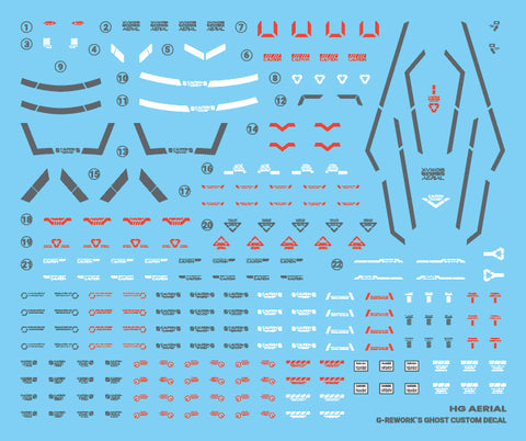 G-Rework HGWFM Gundam Aerial Decals