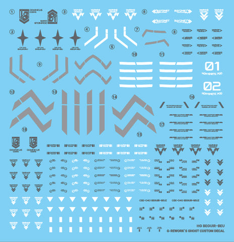 G-Rework HG Beguir-Beu Decals