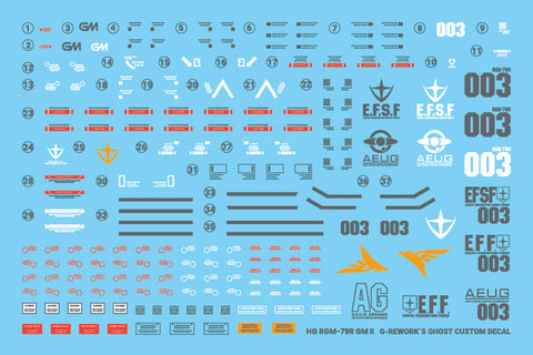 G-Rework HG RMS-179 GM II Decals
