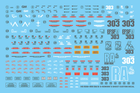 G-Rework HG RGM-86R GM III Decals