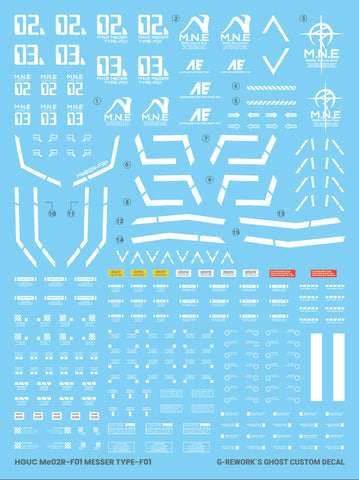 G-Rework HG Messer Type-F01 Decals