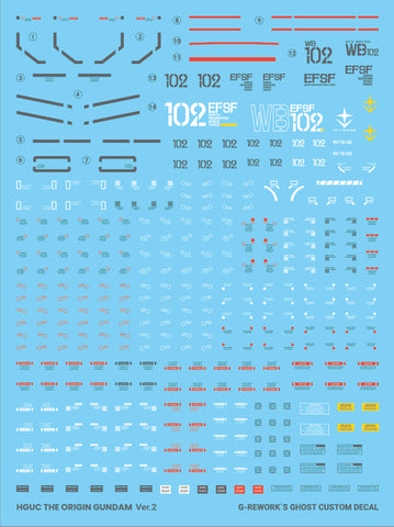 G-Rework HGGTO RX-78-02 (Renewal) Decals