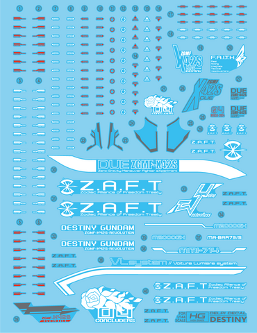 Delpi Decal HG Destiny Gundam
