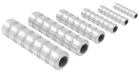 HIQParts MZ Pipe Silver (20 pcs)