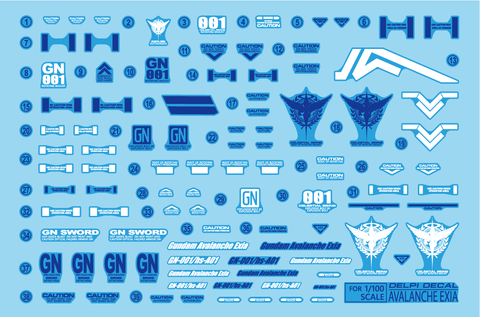 Delpi Decal 1/100 Avalanche Exia