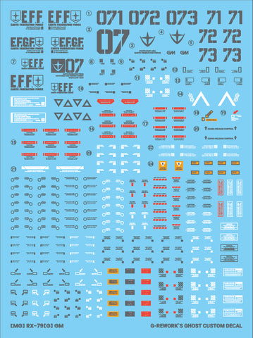 G-Rework MG RGM-79G GM Ground Type Decals