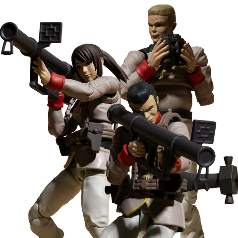G.M.G. Mobile Suit Gundam Earth United Army Soldier Figure Set [with Bonus]