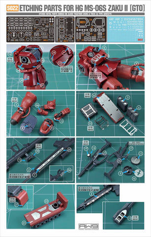 S22 Photo Etch HGGTO MS-06S ZAKU II