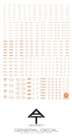 Anchoret DL-07 Decals Limited Orange