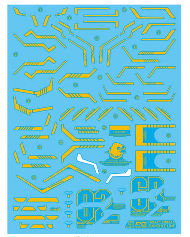 Delpi Decal PG Banshee Body + Line (GOLD HOLO) - [Delpi Ver.]