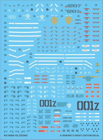 G-Rework RG Zeong Decals