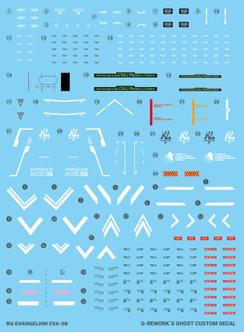 G-Rework RG Evangelion 08 Decals