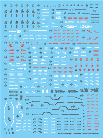 G-Rework RG God Gundam Decals