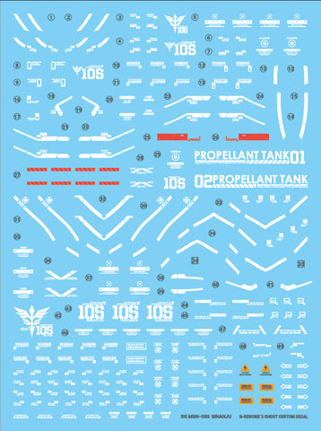 G-Rework RG MSN-06S Sinanju Decals