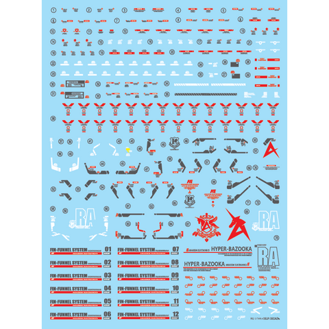 Delpi Decal RG Nu Gundam - [HOLO]
