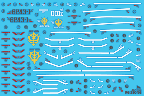 Delpi Decal RG Zeong - [HOLO Polygonal]