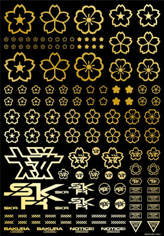 HIQParts Sakura Decal Gold