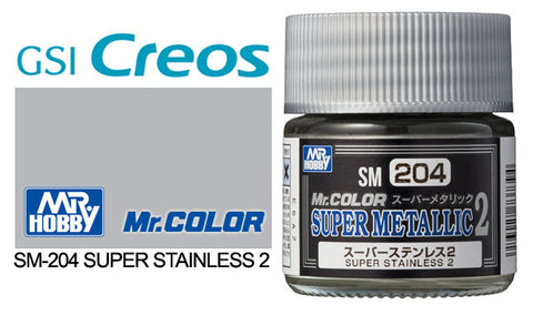 Mr. Color Super Metallic SM204 Super Stainless 2 10ml