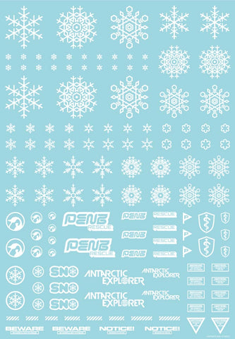 HIQParts Snow Decal White