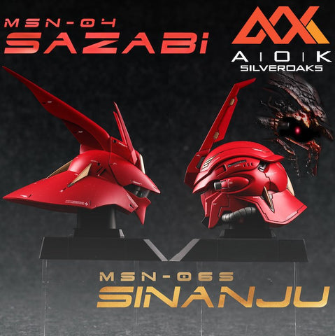 AOK SilverOaks 1/35 Sazabi/Sinanju Head Bust
