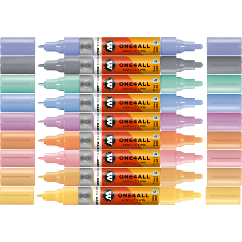 Molotow ONE4ALL Marker Pastel Bundle (9 Markers)