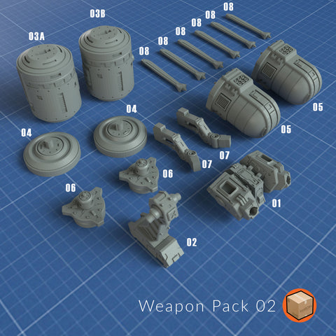 LootBOX+ Weapon Pack 002 Heavyarms Flight Pack 1/100
