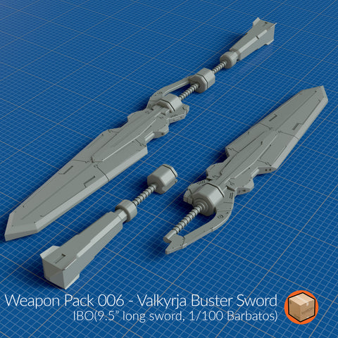 LootBOX+ Weapon Pack 006 Vaklyrja Buster Sword