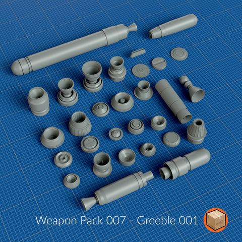 LootBOX+ Weapon Pack 007 Greeble 001