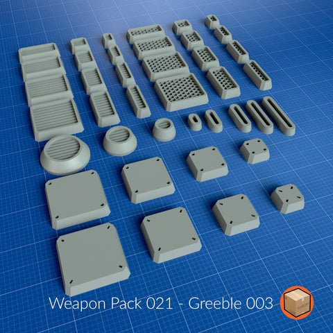 LootBOX+ Weapon Pack 021 Greeble 003
